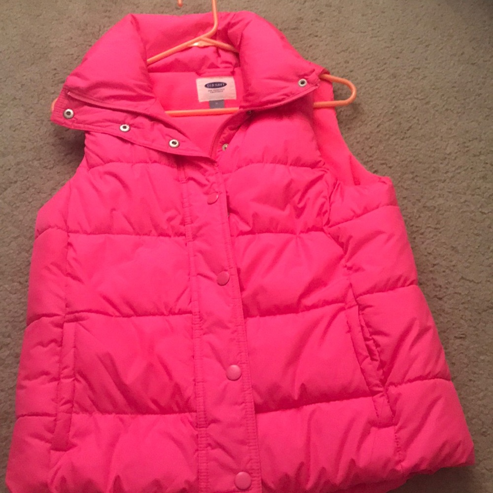 Hot pink old navy vest